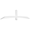 Ekena Millwork Bellingham Architectural Grade PVC Gable Bracket, 108"W x 22 1/2"H x 4"D x 4"F, 5/12 Pitch GBP108X23X0404BEL00 - alternate 1